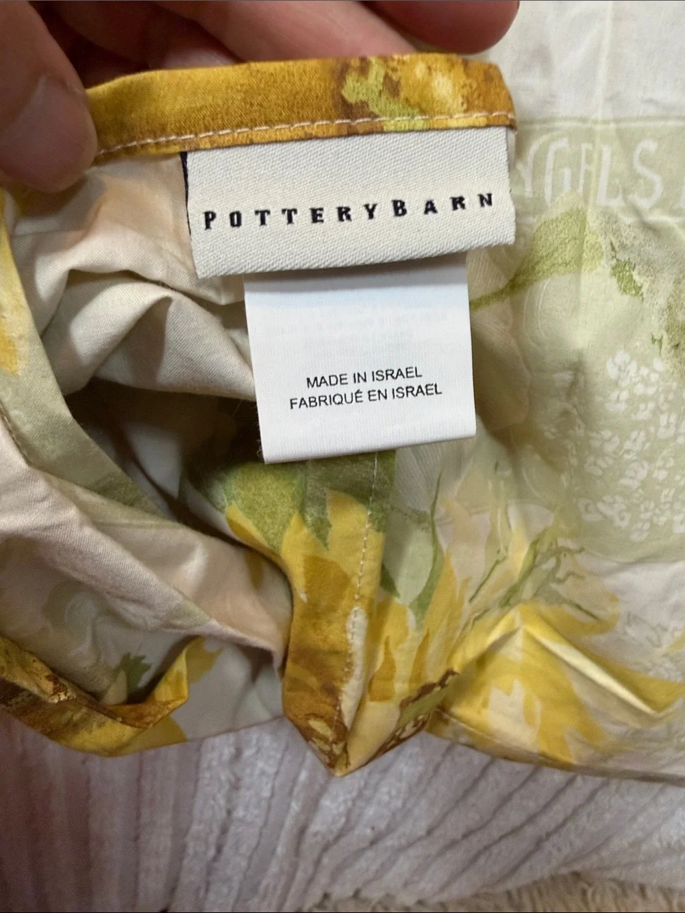 Pottery Barn Sunflower Floral Duvet Cover King Size Set with 3 Shams